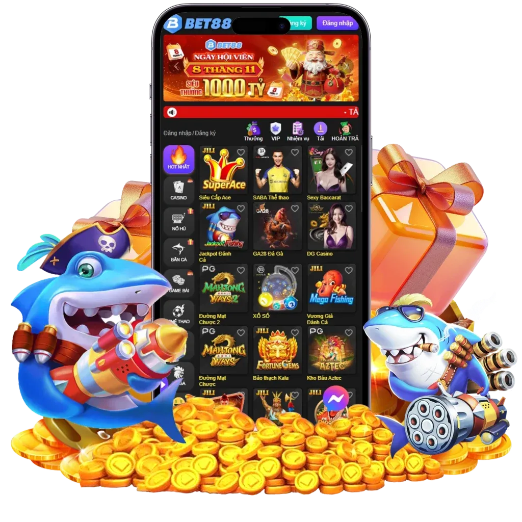 Giao diện ứng dụng BET88